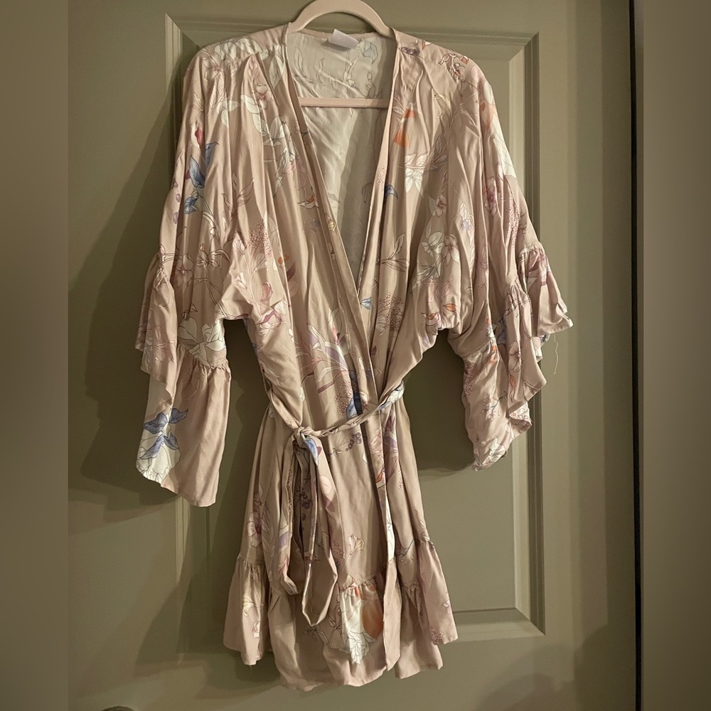 plum pretty sugar rayon robe